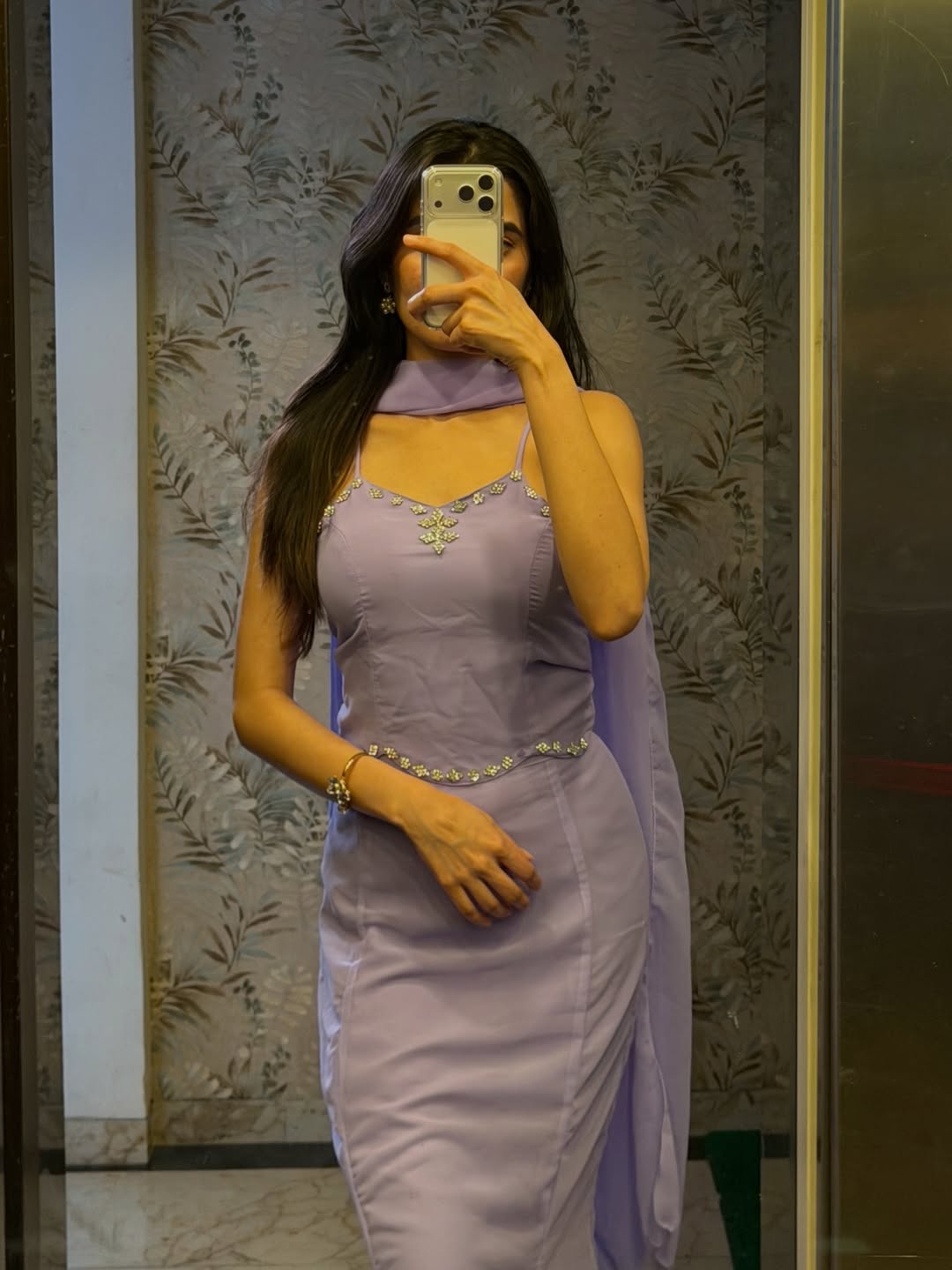 Party Wear Lavender Color Marmaid Georgette Fish Cut Lehenga | Mermaid Lehenga For Women
