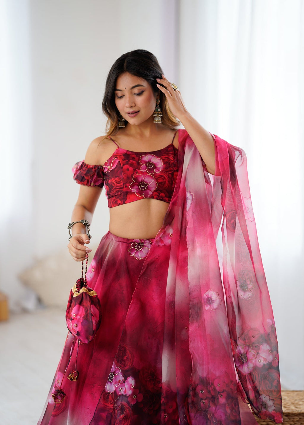 Party Wear Dream Organza Silk Full Stitched Lehenga For Women | Wedding Outfits For Women