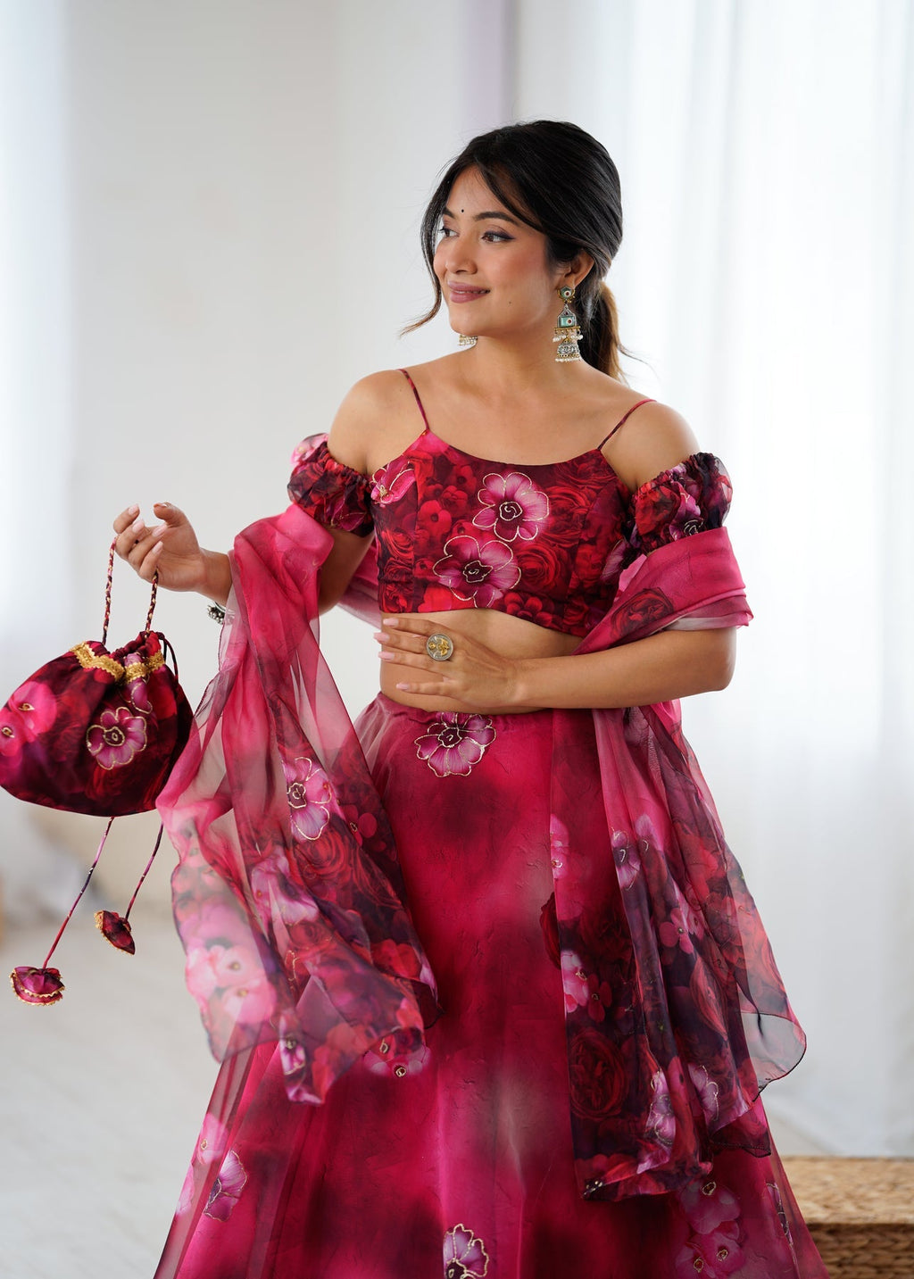 Party Wear Dream Organza Silk Full Stitched Lehenga For Women | Wedding Outfits For Women
