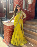 Fish Cut Ready To Wear Lehenga Saree for Weddings & Festive Occasions | Fish Cut Lehenga | Wedding Outfits For Women