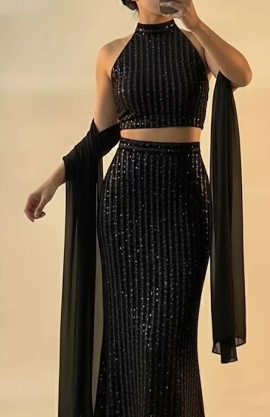Glam Black Mermaid Fish Cut Full Stitched Lehenga Choli For Women | Fish Cut Lehenga For Women
