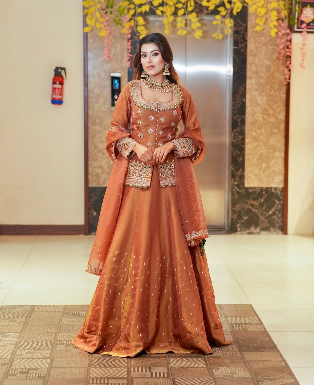 Wedding Wear Embroidered Lehenga with Jacket