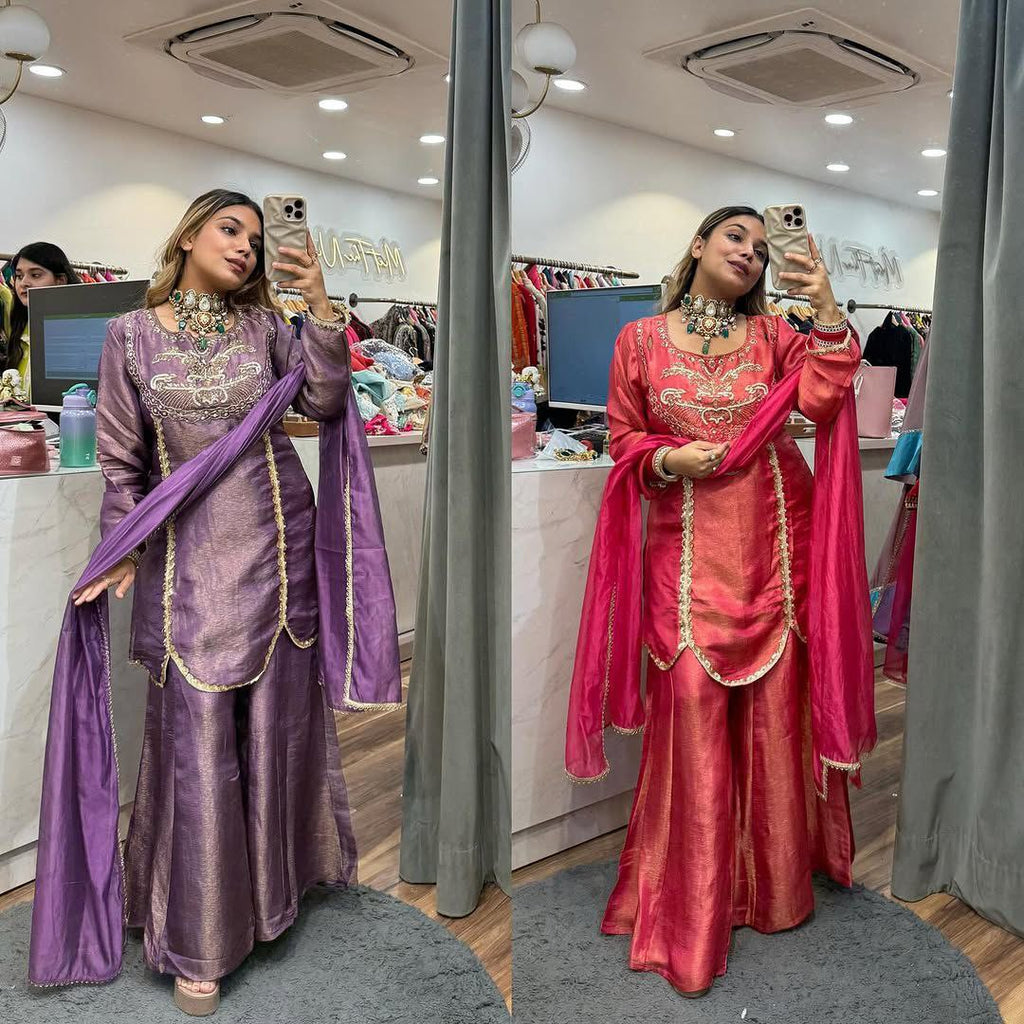 Chic and Stylish Ethnic Ensemble Collection | Sharara Set For Women