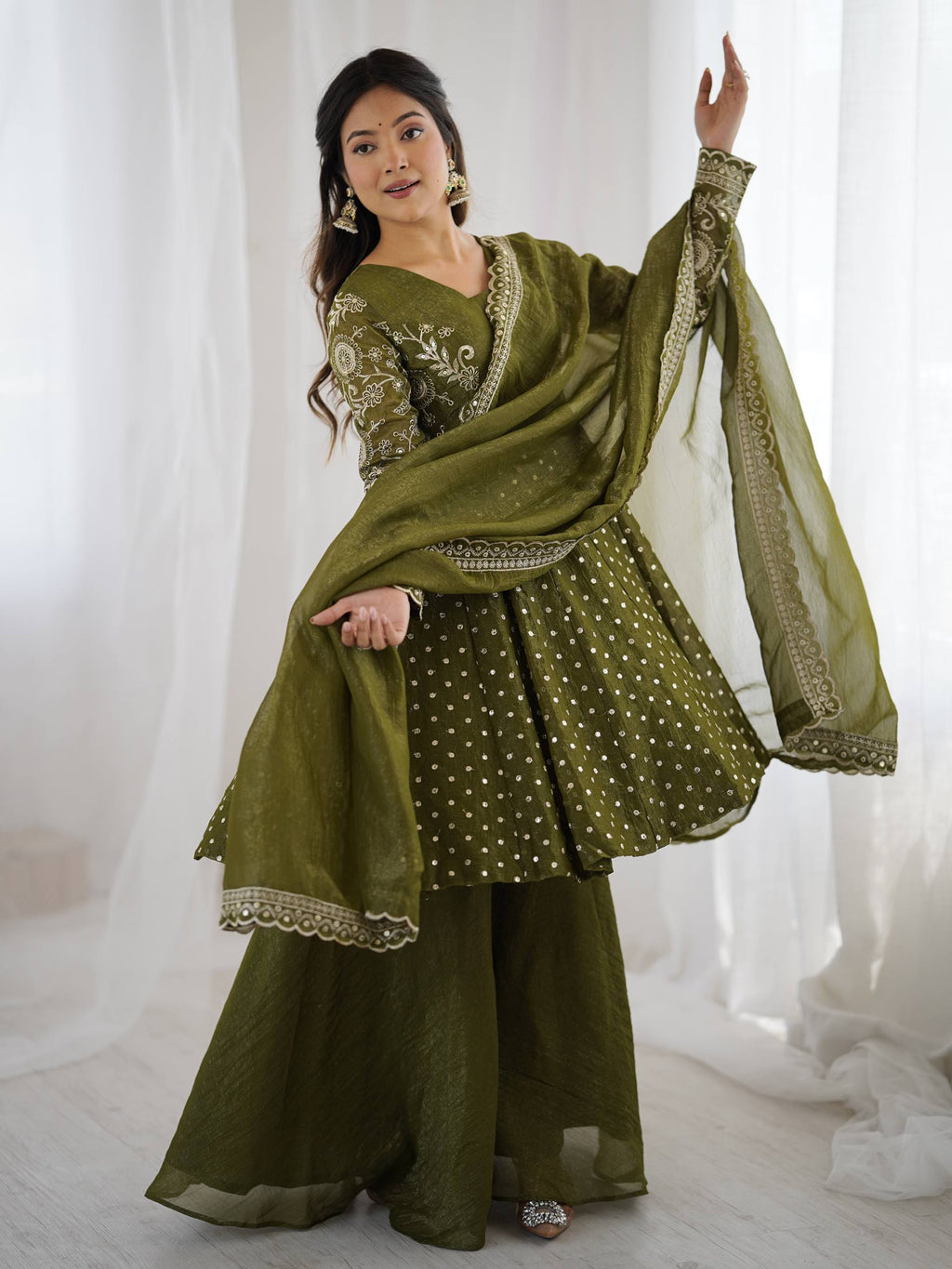 Vibrant Traditional Outfits for Modern Women | Sharara Set For Women