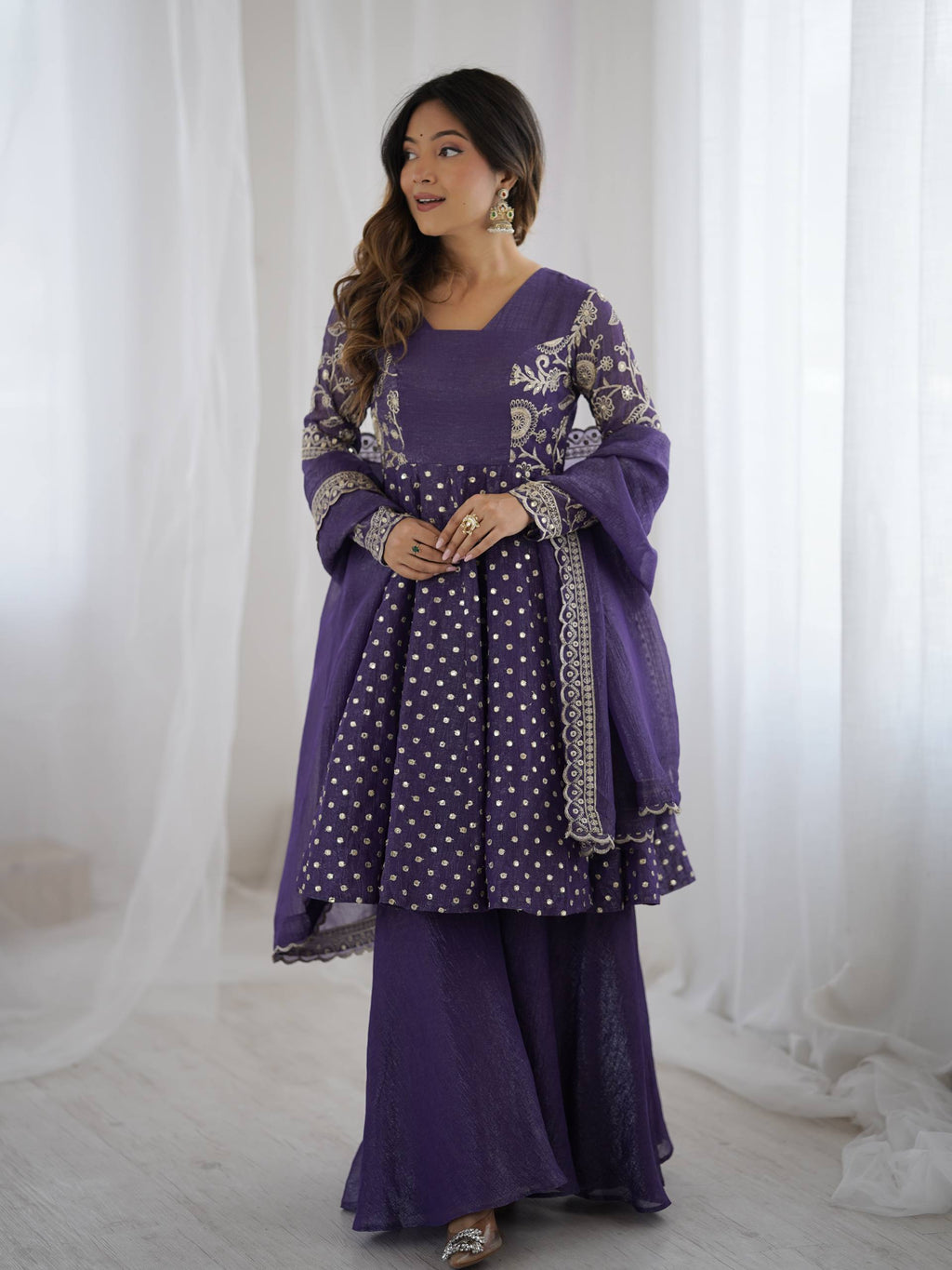 Vibrant Traditional Outfits for Modern Women | Sharara Set For Women