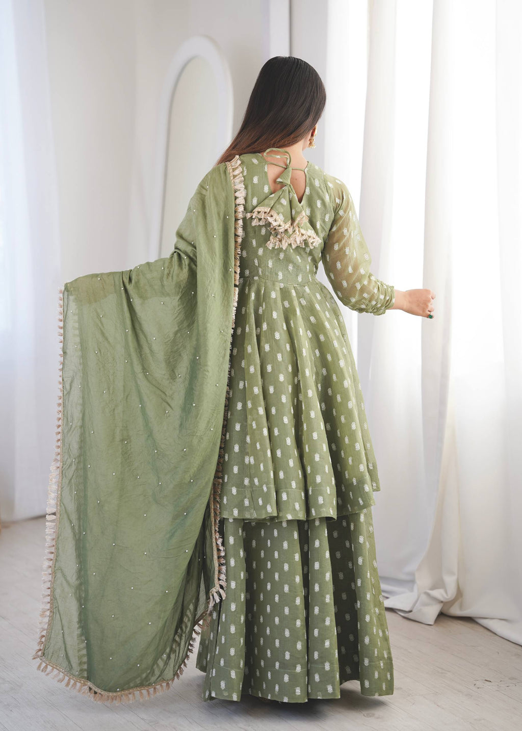 Radiant Charm: Flowing  Dress Delight | Sharara Set For Women