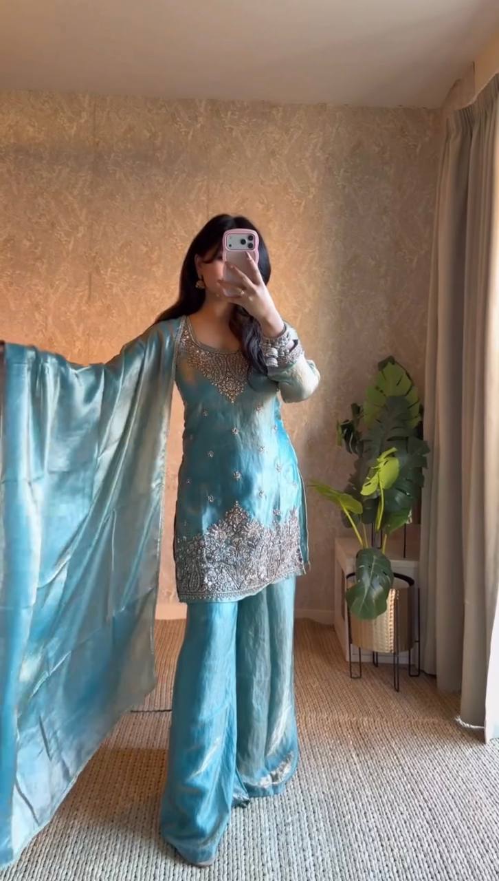 Chic Heritage Ensemble | Sharara Set For Women