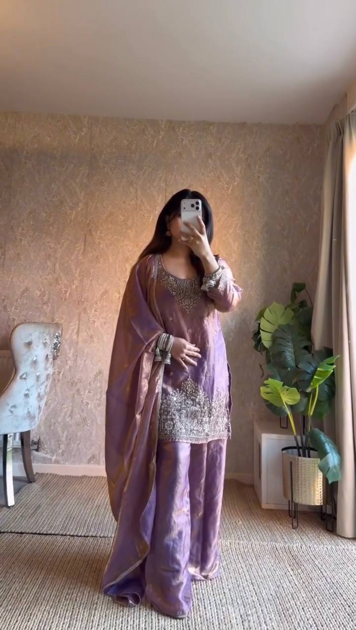 Chic Heritage Ensemble | Sharara Set For Women