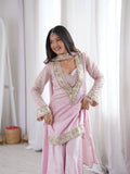 Elegant Pink Ethnic Ensemble | Sharara Set For Women