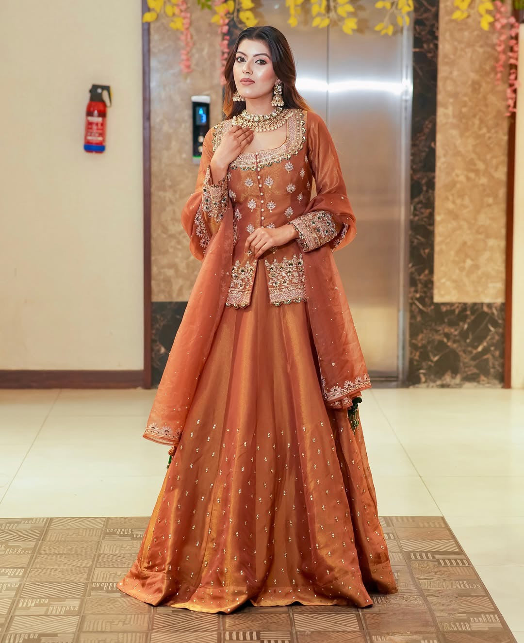 Wedding Wear Embroidered Lehenga with Jacket