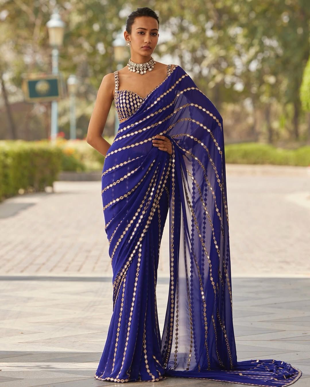 Wedding Wear Pure Georgette Ready To Wear Lehenga Saree For Women | Ready To Wear Saree For Wedding