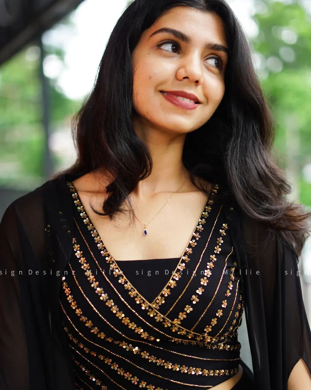 Black Color Premium Georgette With Beautiful Wiring Work Lehenga Choli