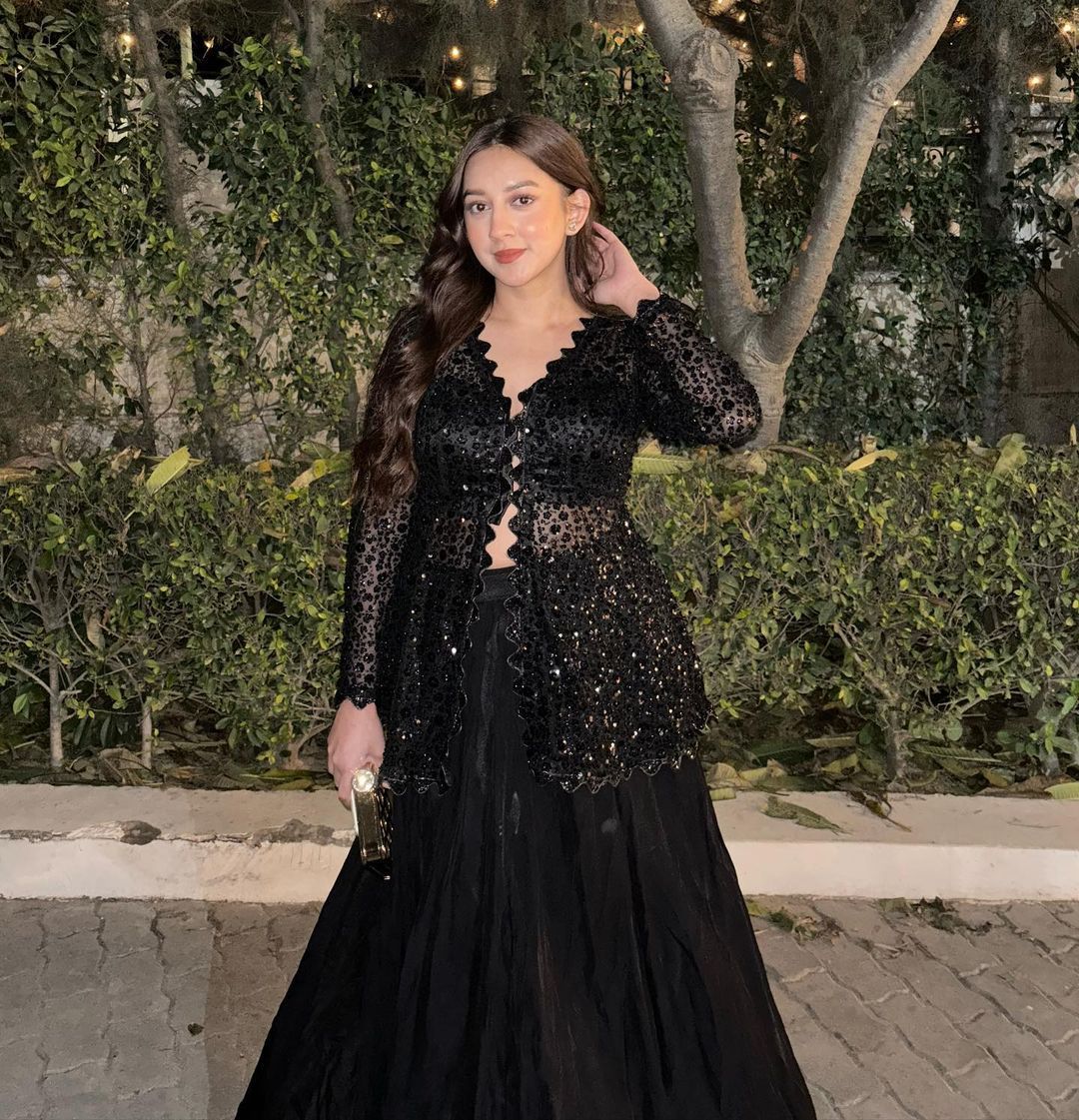 Reception Wear Designer Blazer Style Heavy Work Black Color Top With Lehenga | Indo Western Dress For Women