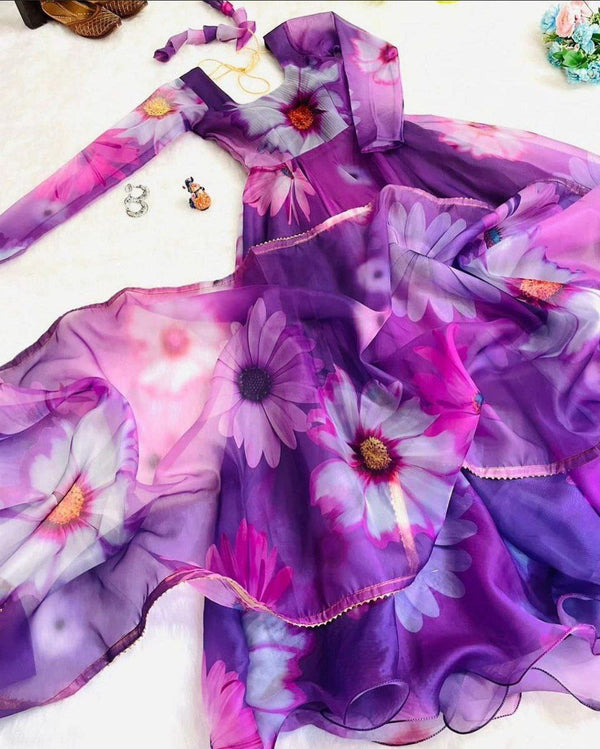 Georgette Gown With Guppta For Women