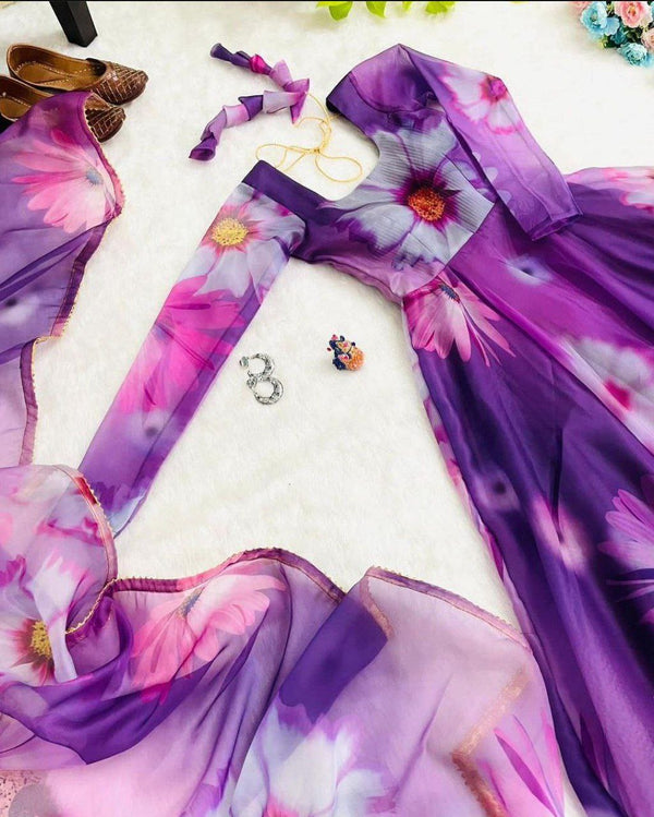 Georgette Gown With Guppta For Women