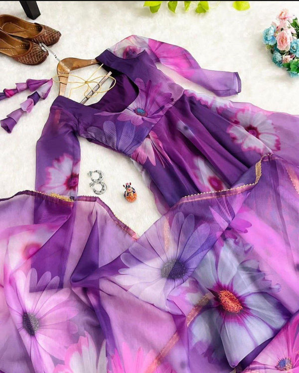 Georgette Gown With Guppta For Women