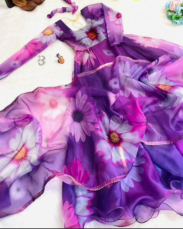 Georgette Gown With Guppta For Women