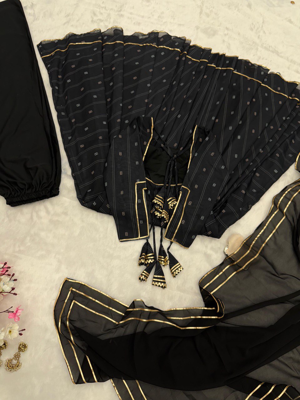 Exclusive Black Color Georgette Sequence Work Anarkali Suit For Women