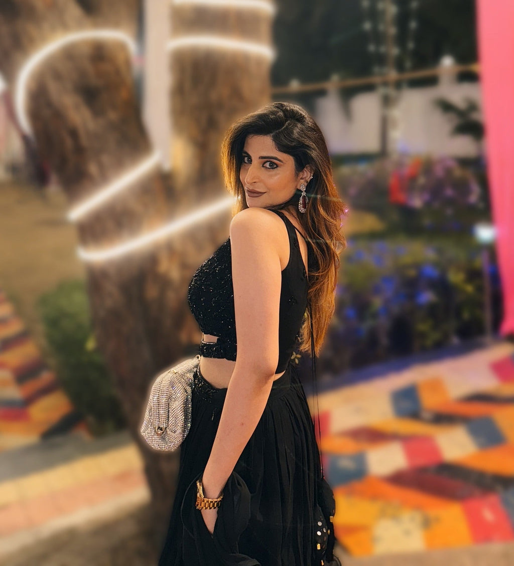 Cocktail Wear Black Party Wear Lehenga | Black Lehenga For Women | Wedding Guest Dresses For Women